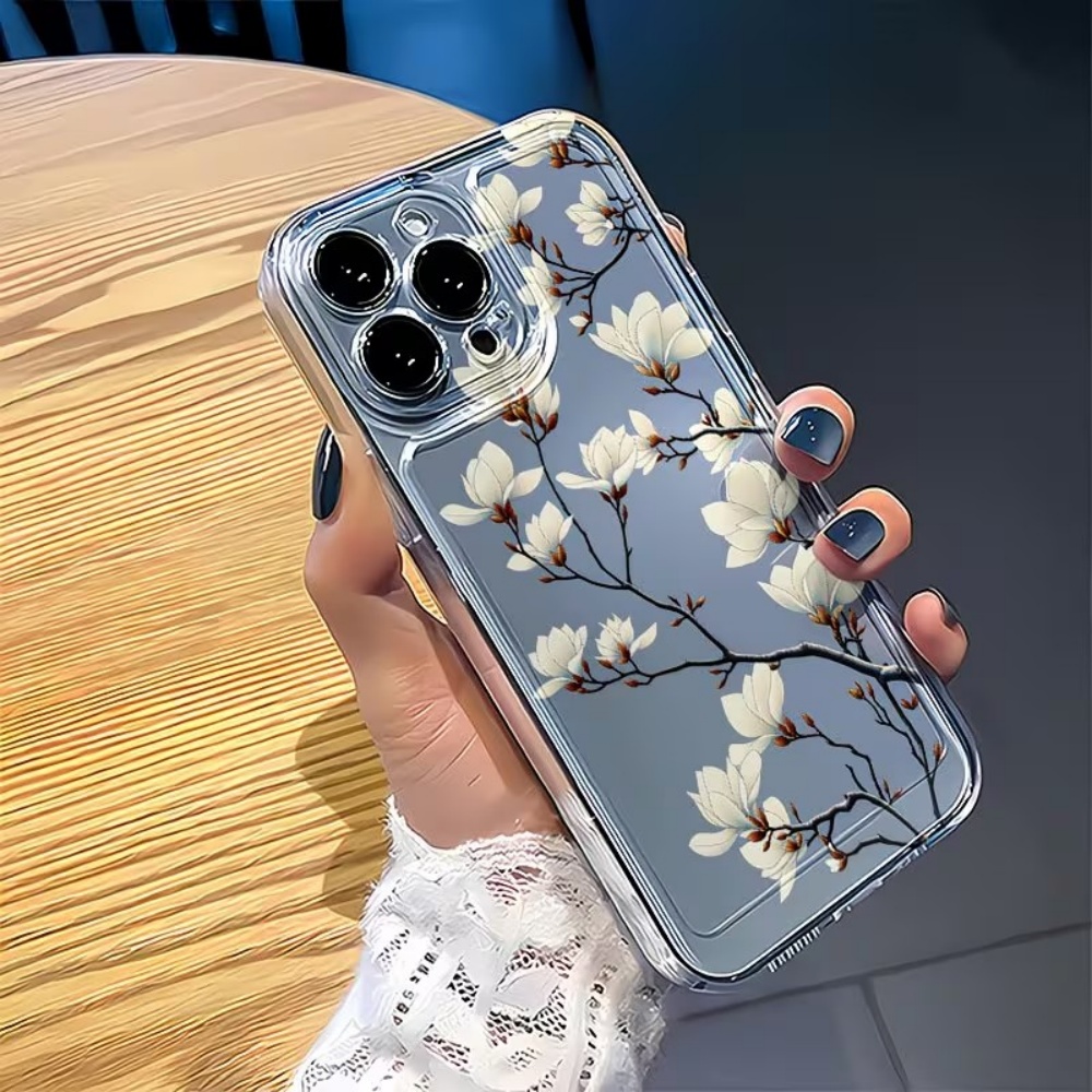 Trendy Magnolia Flower Clear T - Phone Cases Trendy 评论和价格