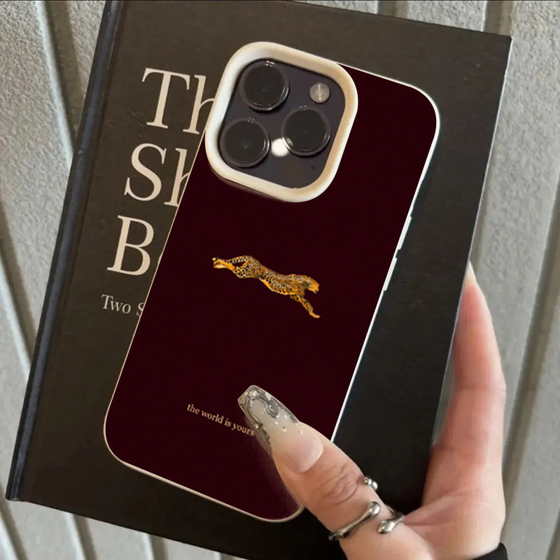 Minimalist Leopard Running Pat - Phone Cases Trendy 评论和价格
