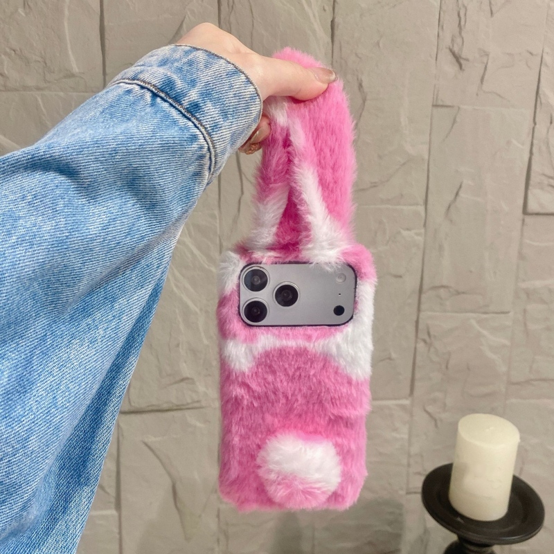 Cute Rabbit Design Fluffy Phon - Phone Cases Iphone 17 Pro 评论和价格