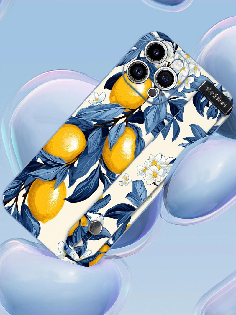 Fruit Lemon Colorful Star Flow - Phone Cases With Straps 评论和价格